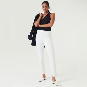 NWT Spanx Slim Straight Pant in White Size Large